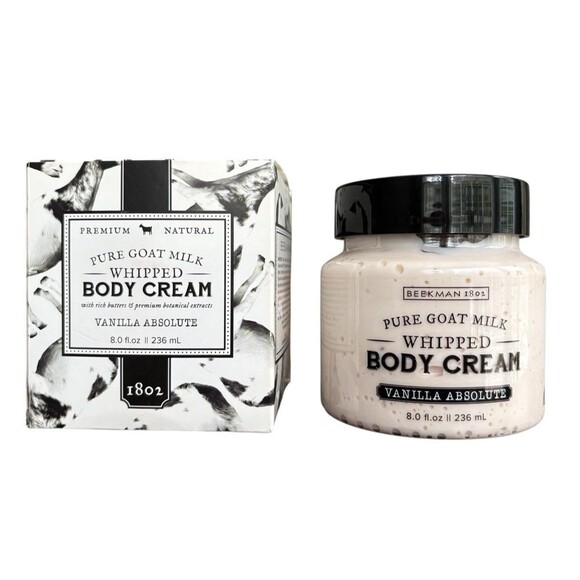 Beekman 1802 Pure Goat Milk Whipped Body Cream Vanilla Absolute 8oz New Sealed - Picture 1 of 6
